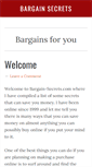 Mobile Screenshot of bargain-secrets.com