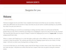 Tablet Screenshot of bargain-secrets.com